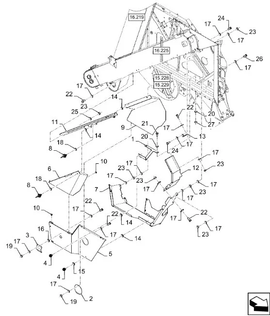 87718362 - Направляющий щиток