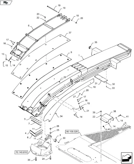 87484488 - пластина износа